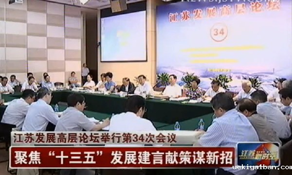 江苏发展高层论坛举行第34次会议 罗志军李学勇张连珍到会听取意见